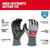 Milwaukee 48-73-8723B 12 Pair Cut Level 2 High Dexterity Polyurethane Dipped Gloves - XL