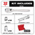 Milwaukee 48-22-9508 3/8 in. Drive 32 pc. Ratchet & Socket Set - Metric