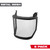 Milwaukee 48-73-1434 5pk Mesh Shield Replacement (No-brim Helmet Only Mount)