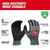 Milwaukee 48-73-7004B 12 Pair Cut Level 6 High-Dexterity Nitrile Dipped Gloves - XXL