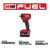 Milwaukee 2855P-22R M18 FUEL 1/2" Compact Impact Wrench w/ Pin Detent Kit