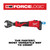 Milwaukee 2978-22 M18 FORCE LOGIC 6T Linear Utility Crimper Kit w/ Snub Nose Jaw