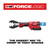 Milwaukee 2678-22O M18�FORCE LOGIC 6T Utility Crimping Kit with D3 Grooves and Fixed O Die