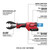 Milwaukee 2678-22O M18�FORCE LOGIC 6T Utility Crimping Kit with D3 Grooves and Fixed O Die