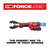 Milwaukee 2678-22BG M18 FORCE LOGIC 6T Utility Crimping Kit with D3 Grooves and Fixed BG Die