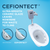 Toto Tornado Flush Commercial Flushometer Wall-Mounted Toilet With Cefiontect, Elongated, Cotton White - CT728CUG#01