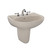 Toto Supreme Oval Wall-Mount Bathroom Sink With Cefiontect And Shroud For 4 Inch Center Faucets, Bone - LHT241.4G#03
