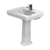 Toto Promenade 27-1/2" X 22-1/4" Rectangular Pedestal Bathroom Sink For Single Hole Faucets, Cotton White - LPT530N#01