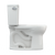 Toto Drake Two-Piece Round 1.28 GPF Universal Height Tornado Flush Toilet With Cefiontect, Colonial White - CST775CEFG#11