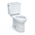 Toto Drake Two-Piece Round 1.6 GPF Universal Height Tornado Flush Toilet With Cefiontect, Cotton White - CST775CSFG#01