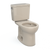 Toto Drake Two-Piece Round 1.6 GPF Universal Height Tornado Flush Toilet With Cefiontect, Bone - CST775CSFG#03