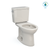 Toto Drake Two Piece Elongated Tornado Flush Toilet with CEFIONTECT 1.28 GPF Less Seat in Sedona Beige