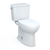 Toto Drake Two-Piece Elongated 1.6 GPF Universal Height Tornado Flush Toilet With 10 Inch Rough-In, Cefiontect, And Softclose Seat, Washlet+ Ready, Cotton White - MS776124CSFG.10#01