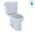 Toto Drake II Two-Piece Round 1.28 GPF Universal Height Toilet With Cefiontect, Cotton White - CST453CEFG#01