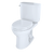 Toto Drake II Two-Piece Round 1.28 GPF Universal Height Toilet With Cefiontect, Cotton White - CST453CEFG#01