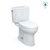 Toto Drake II Two-Piece Elongated 1.28 GPF Universal Height Toilet With Cefiontect And SS124 Softclose Seat, Washlet+ Ready, Cotton White - MS454124CEFG#01