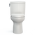 Toto Drake II 1G Two-Piece Elongated 1.0 GPF Universal Height Toilet With Cefiontect And SS124 Softclose Seat, Washlet+ Ready, Colonia White - MS454124CUFG#11