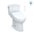 Toto Drake Washlet+ Two-Piece Elongated 1.28 GPF Universal Height Tornado Flush Toilet With C5 Bidet Seat, Cotton White - MW7763084CEFG#01
