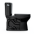 Toto Drake II Two-Piece Elongated 1.28 GPF Universal Height Toilet With SS124 Softclose Seat, Washlet+ Ready, Ebony - MS454124CEF#51