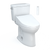 Toto Drake Washlet+ Two-Piece Elongated 1.6 GPF Universal Height Tornado Flush Toilet With C5 Bidet Seat, 10 Inch Rough-In, Cotton White - MW7763084CSFG.10#01