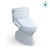 Toto Vespin II Two Piece Elongated Universal Height Toilet with CEFIONTECT 1.28 GPF with Washlet+ C2 Bidet Seat in Cotton White