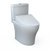 TotoWashlet+ Aquia IV Two-Piece Elongated Dual Flush 1.28 And 0.9 GPF Toilet And Washlet C5 Bidet Seat, Cotton White - MW4463084CEMGN#01