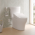 Toto Washlet+ Aquia IV Arc Two-Piece Elongated Dual Flush 1.28 And 0.9 GPF Toilet With C5 Bidet Seat, Cotton White - MW4483084CEMFGN#01