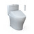 Toto Washlet+ Aquia IV One-Piece Elongated Dual Flush 1.28 And 0.9 GPF Toilet And Washlet C5 Bidet Seat, Cotton White- MW6463084CEMFGN#01