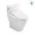 TotoWashlet+ Aimes One-Piece Elongated 1.28 GPF Toilet And Washlet C2 Bidet Seat, Cotton White - MW6263074CEFG#01