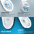 Toto Washlet G450 1.0 Or 0.8 GPF Smart Toilet With Integrated Bidet Seat And Cefiontect, Cotton White - MS922CUMFG#01