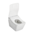 Toto Washlet+ SP Wall-Hung Square-Shape Toilet With Sw Bidet Seat And Duofit In-Wall 1.28 And 0.9 GPF Dual-Flush Tank System, Matte Silver - CWT4494549CMFGA#MS