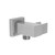 Jaclo 8757-ALD CUBIX Water Supply Elbow with Adjustable Handshower Holder in Almond