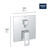 Grohe Eurocube 29426EN0 EUROCUBE PRESSURE BALANCE VALVE TRIM WITH 3-WAY DIVERTER WITH CARTRIDGE in Grohe Brushed Nickel