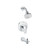 Grohe Eurosmart 1024970000 Eurosmart Pressure Balance Valve Tub/Shower Combo in Grohe Chrome