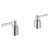 Grohe Atrio 14218000 Lever Handles (Pair) for Tub Fillers in Grohe Chrome