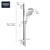 Grohe Eurocube 29433000 EUROCUBE PRESSURE BALANCE SHOWER SET in Grohe Chrome