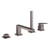 Grohe Eurocube 19897A01 4-Hole Single-Handle Deck Mount Roman Tub Faucet with 1.75 GPM Hand Shower in Grohe Hard Graphite