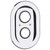 Grohe Repair Parts 47188000 Escutcheon (Oval) in Grohe Chrome