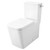 Grohe Eurocube 39663000 Two-piece Right Height Elongated Toilet with seat, Right-Hand Trip Lever in Grohe Alpine White