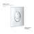 Grohe Skate 38505000 Wall Plate in Grohe Chrome