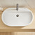 Grohe Essence 39669000 Wall Mount 27" Bathroom Sink, 1-hole in Grohe Alpine White