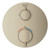 Grohe Grohtherm 24133EN0 Dual Function 2-Handle Thermostatic Valve Trim in Grohe Brushed Nickel