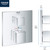 Grohe Grohtherm 24157000 Single Function 2-Handle Thermostatic Valve Trim in Grohe Chrome