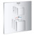 Grohe Grohtherm 24158000 Dual Function 2-Handle Thermostatic Valve Trim in Grohe Chrome