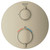 Grohe Grohtherm 24107EN0 Single Function 2-Handle Thermostatic Valve Trim in Grohe Brushed Nickel