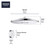 Grohe Rainshower 26644000 Shower Head with Remote, 12" - 2 Sprays, 1.75gpm in Grohe Chrome