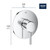 Grohe Concetto 14468EN0 Pressure Balance Valve Trim with Cartridge in Grohe Brushed Nickel