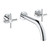 Grohe Atrio 20663000 2-Handle Wall Mount Faucet 1.2 GPM in Grohe Chrome