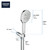 Grohe Rainshower 26604EN0 Hand Shower Kit - 3 Sprays, 1.75 gpm in Grohe Brushed Nickel
