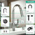 Hansgrohe 04505670 Focus High Arc Kitchen Faucet, 2-Spray Pull-Down, 1.75 GPM in Matte Black
